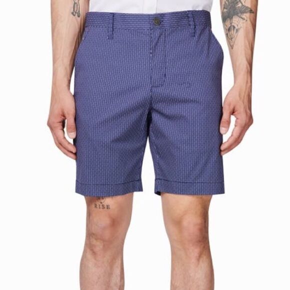 NWT Construct Stretch Men Navy Blue Shorts Men Size 34 - Picture 1 of 13